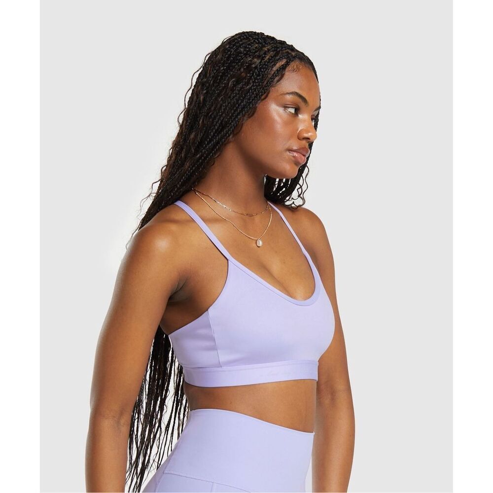 Gymshark MINIMAL SPORTS BRA size small lilac